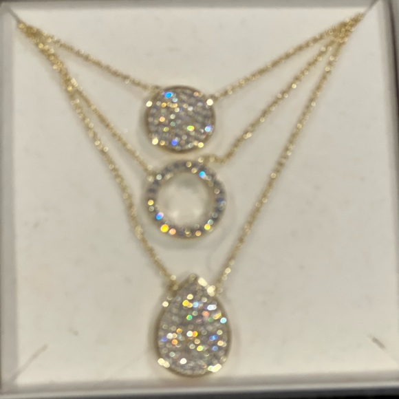 Jennifer Miller - Pave CZ Triple Layer Necklace - Picture 5 of 5